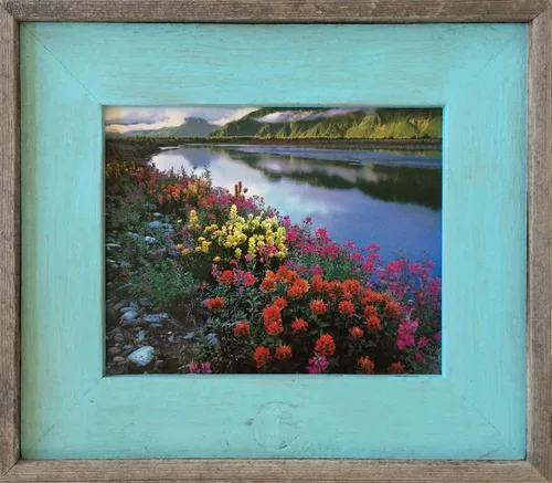 Miniatura 6 de MyBarnWoodFrames - Marco de fotos de madera de granero recuperada lavada a color, 4 x 6 pulgadas, color negro lavado con borde natural