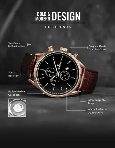 Miniatura 5 de Vincero Luxury Mens Chrono S Wrist Watch