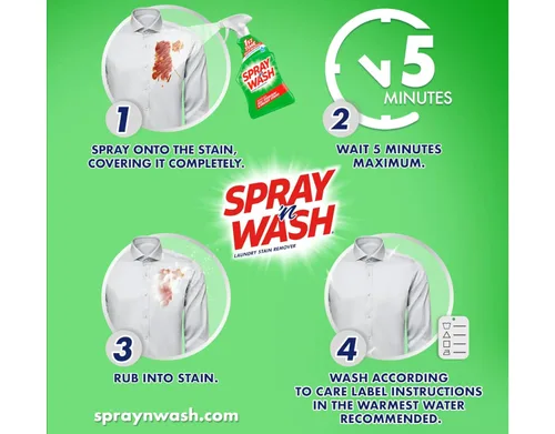 Miniatura 6 de Spray-N-Wash - Botella de spray con gatillo (22 onzas), removedor de manchas para ropa sucia