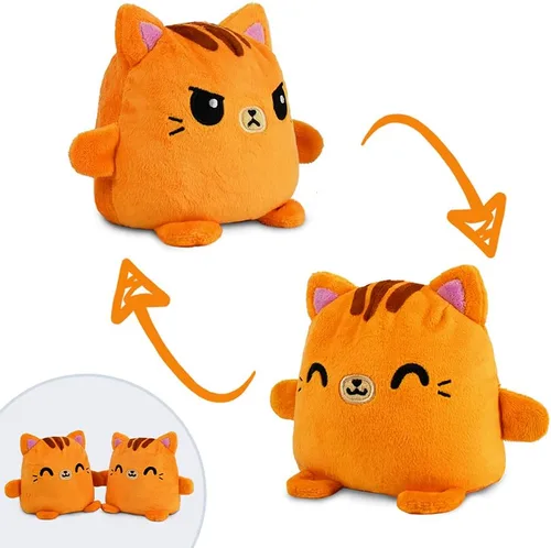 Miniatura 4 de TeeTurtle - Peluches Plushmates - Peluches reversibles magnéticos que se agarran de las manos cuando están felices - Ajolote - Juguetes de peluche