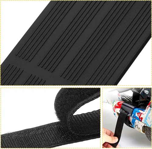 Miniatura 7 de 8 correas ajustables de fijación para asiento de aeropatineta y 4 correas protectoras para carrito de hoverboard, cable de sujeción de gancho