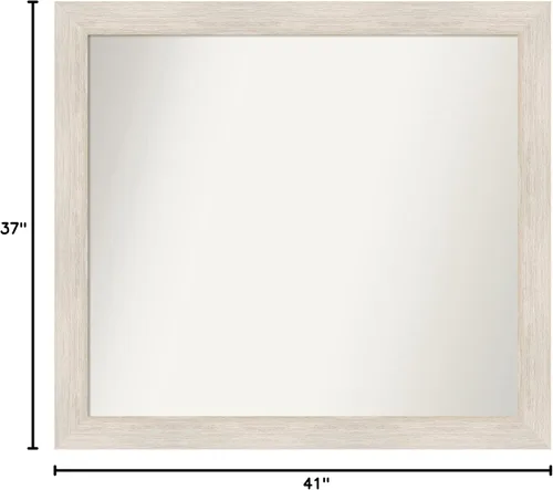 Miniatura 6 de Amanti Art Espejo personalizado, espejo de baño de madera dura, espejo de pared o espejo de tocador de baño sobre el fregadero (37 x 41 pulgadas)