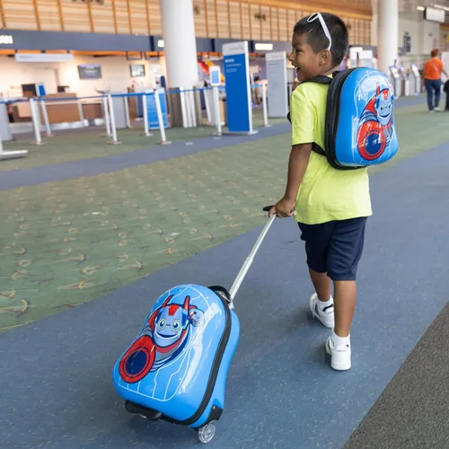 Miniatura 8 de KIDDIETOTES Conjuntos de equipaje y mochila, Azul, Robot