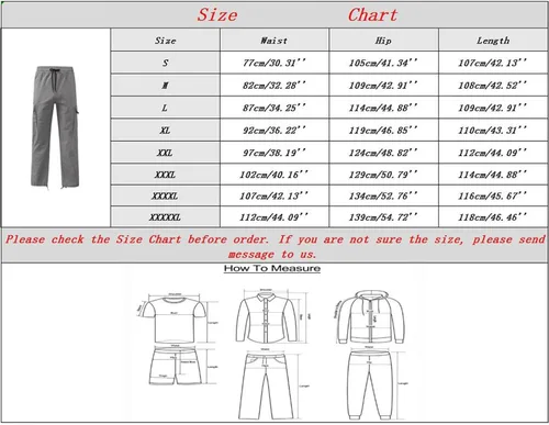 Miniatura 5 de Pantalones cargo para hombre, holgados, a la moda, pantalones atléticos, casuales, holgados, pantalones de carga rectos, pantalones deportivos