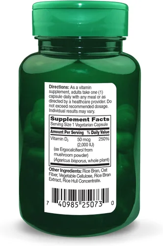 Miniatura 3 de Vitamina D 2000 Iu Cápsulas Vegetarianas, 60