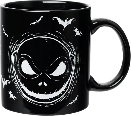 Miniatura 9 de Silver Buffalo Disney Tim Burton's Nightmare Before Christmas Jack and Zero - Taza de cerámica cónica, 14 onzas Jack and Zero (14 onzas)