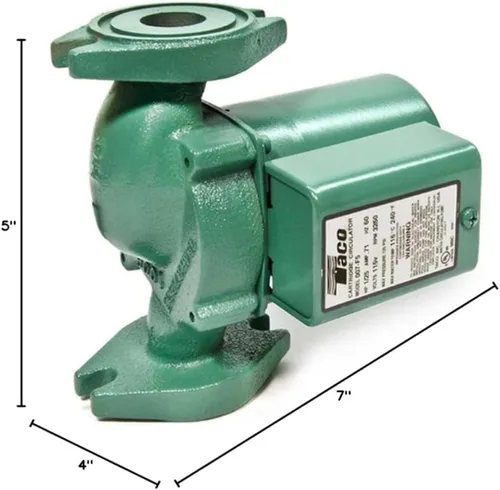 Miniatura 6 de Taco 007-F5-7IFC Bomba de circulación de hierro fundido con control de flujo integral (2 paquetes))