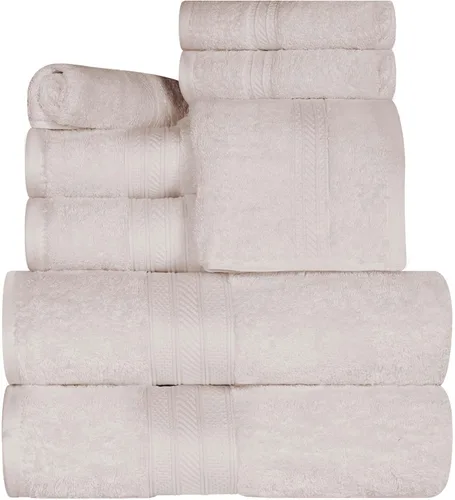 Miniatura 10 de Superior Juego de 2 toallas de baño de fibra larga 100% algodón peinado de 27.64 oz/m², para baño, ducha, cocina, súper suave, afelpado, altamente