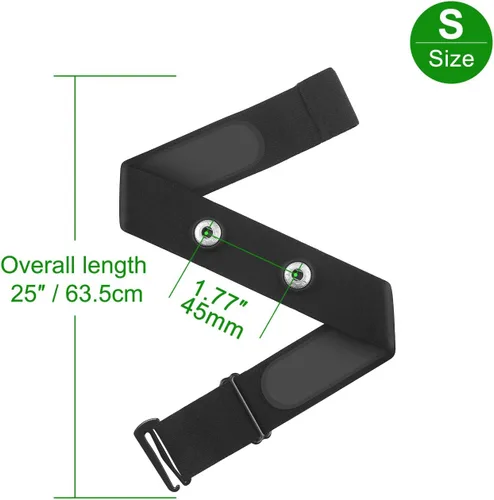 Miniatura 5 de COOSPO Correa de repuesto para monitor de frecuencia cardíaca, correa suave compatible con Wahoo Tickr/Polar H7/Garmin HRM-Dual/moofit/XOSS/Power