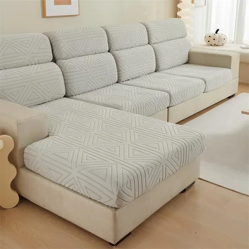 Miniatura 7 de INFLAG Fundas de sofá en forma de L, fundas de sofá mágicas, funda de sofá diván, funda elástica con banda elástica, protector de muebles para sala