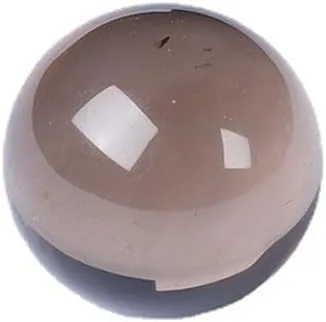 Miniatura 25 de Figura de esfera de adivinación de cuarzo curativo con bola de jaspe de sangre de dragón natural, con soporte de madera, 1.96 pulgadas