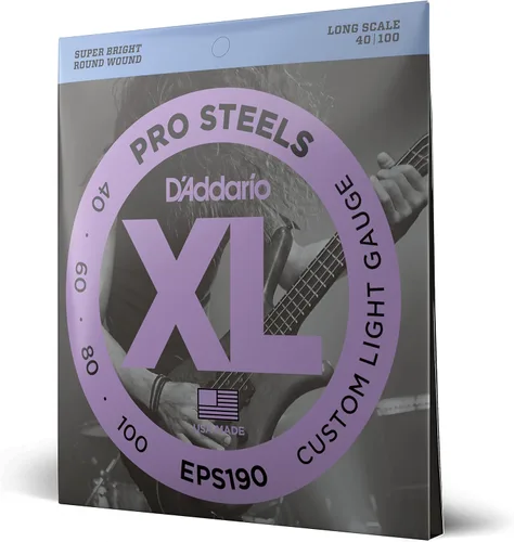 Miniatura 11 de D'Addario XL ProSteels - Cuerdas para bajo - EPS170-6SL - 6 cuerdas - Escala súper larga - Luz regular, 32-130