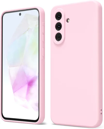 Miniatura 193 de oakxco Funda para teléfono Samsung Galaxy A12 con agarre de silicona líquida, linda delgada fina suave cubierta de gel de goma TPU lisa para mujeres