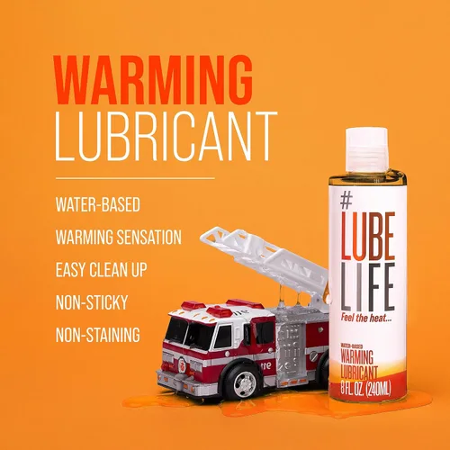 Miniatura 5 de LubeLife Lubricante de calentamiento a base de agua, cálida sensación de calor vigorizante, lubricante para hombres, mujeres y parejas, 8 onzas