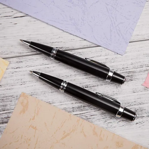 Miniatura 5 de Mini bolígrafo de metal para escritura suave, 0.039 in, tinta negra, bolígrafo de firma para hombres, mujeres, escuela, oficina, negocios