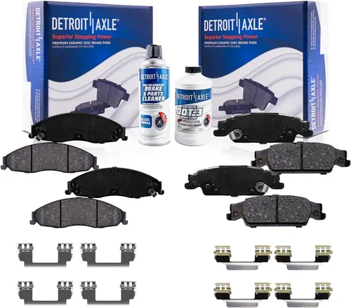 Miniatura 24 de Detroit Axle – Pastillas de freno traseras para Mazda 6 2016-2021, pastillas de freno de cerámica con accesorios 2017 2018 2019 2020 de repuesto