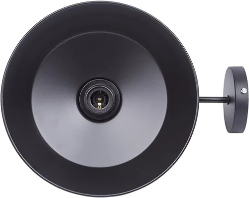 Miniatura 6 de Lightess Black Lámpara de pared con iluminación industrial clásica de metal