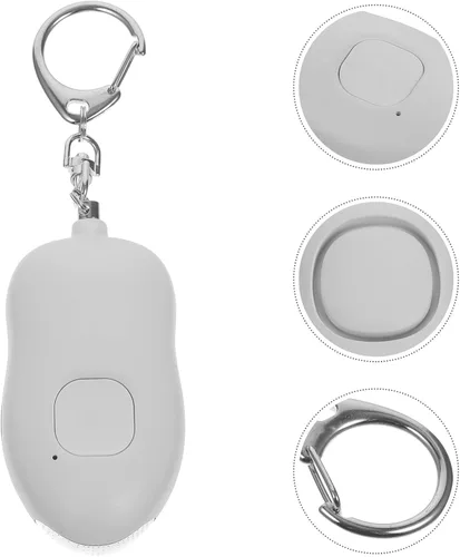 Miniatura 9 de BESPORTBLE Alarma de emergencia personal para mujer, sirena ruidosa con mini linterna LED, dispositivo de seguridad compacto y ligero para uso