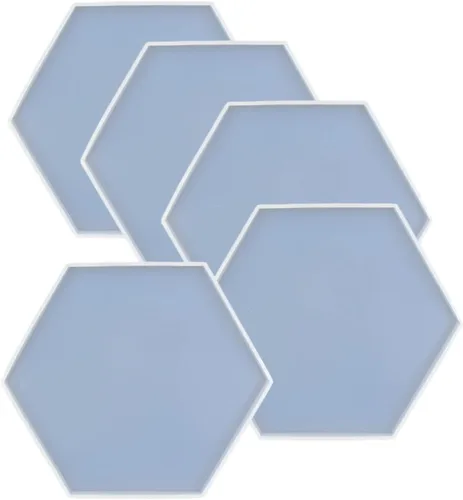 Miniatura 7 de Molde epoxi de forma cuadrada, 5 piezas, molde de silicona de base cuadrada, tamaño más grande de 5 pulgadas