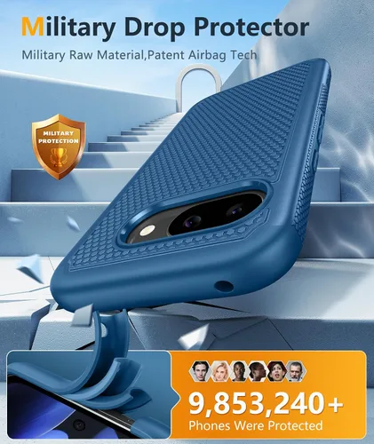 Miniatura 286 de FNTCASE Funda para iPhone 17 Pro: Fundas delgadas translúcidas de color azul claro compatibles con MagSafe, protección completa de la cámara