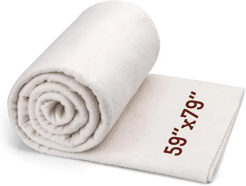 Miniatura 9 de Guata de Algodón Natural, Guata de Algodón para Acolchado, 47 x 59 Pulgadas Guata de Algodón Natural para Colchas, Peso Ligero Puramente Natural
