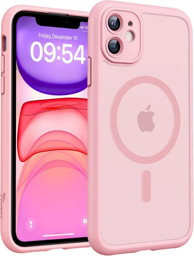 Miniatura 547 de TOCOL Funda para iPhone 11, compatible con Magsafe, protección completa de cámara, imanes integrados, protección contra caídas, funda translúcida