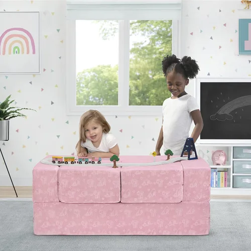 Miniatura 12 de Delta Children Serta Perfect Sleeper - Juego de sofá convertible y juego para niños y niños pequeños, sofá modular de espuma y tumbona abatible