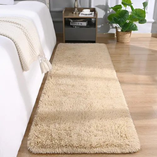 Miniatura 19 de DETUM Alfombra pequeña de 2 x 3 pies para dormitorio, Kicthen entrada, pasillo, lavable, antideslizante, color borgoña, alfombras de felpa