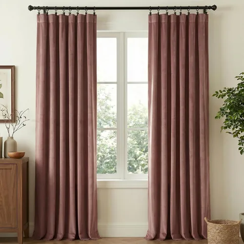 Miniatura 22 de NICETOWN Cortinas de terciopelo blanco marfil de 10 pies de largo para techos altos, cortinas extralargas con aislamiento térmico para ventanas