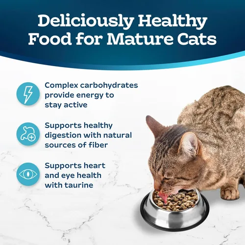 Miniatura 4 de Blue Buffalo Tastefuls Alimento Seco para Gatos Maduros para Gatos Adultos de 7+, Fabricado en los Estados Unidos con Ingredientes Naturales, Receta