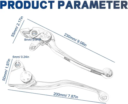 Miniatura 7 de S SYUU Palanca de embrague de freno para motocicleta compatible con Kawasaki Ninja 650 ER-6N ER6N ER6F ER-6F KLE 650 Versys 650 09 10 11 12 13 14 15