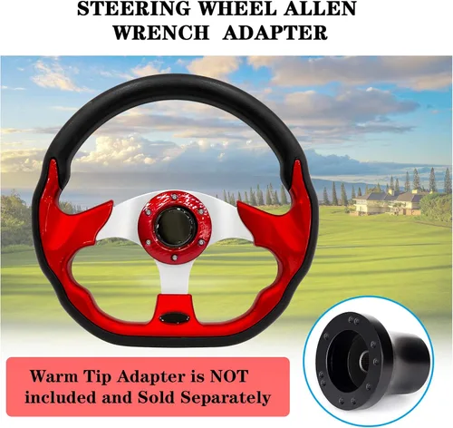 Miniatura 5 de Volante para carrito de golf compatible con EZGO RXV & TXT, Club Car DS, Club Car Precedent, Yamaha, la mayoría de los carritos de golf