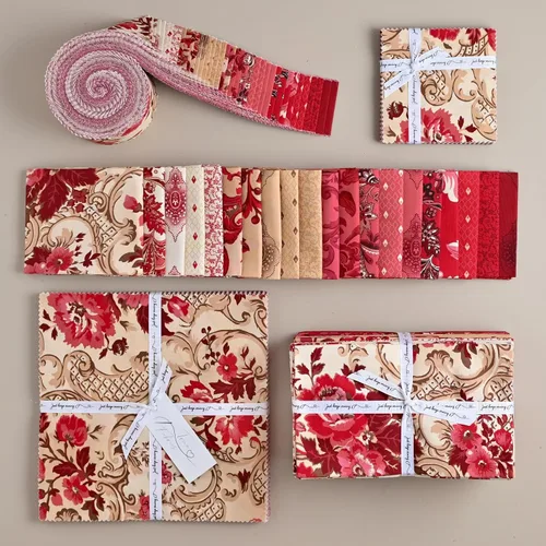 Miniatura 3 de True Fabrics Jelly Roll En Rouge - Tela precortada (tiras de 2.5 pulgadas)
