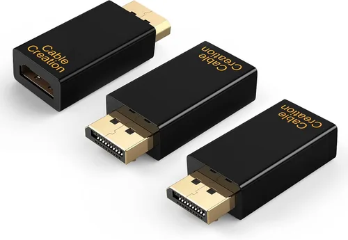Miniatura 11 de CableCreation Adaptador activo DisplayPort a HDMI, adaptador DP a HDMI chapado en oro de 1080P (hombre a hembra) de 1.3 V, puerto de pantalla