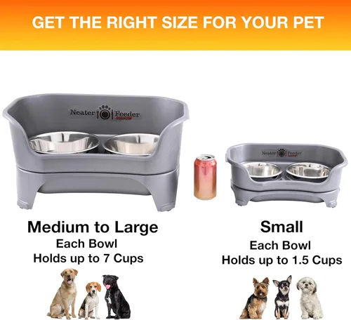 Miniatura 4 de Neater Feeder Express - Tazones elevados para perros a prueba de desorden para razas pequeñas de menos de 15 libras, fabricados en Estados Unidos