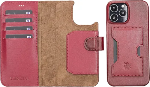Miniatura 52 de Venito Florence - Funda de piel compatible con Samsung Galaxy S9, extra segura con bloqueo RFID, cartera desmontable para teléfono (gris decolorado)
