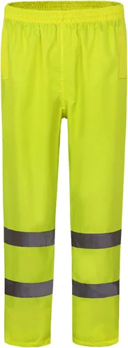 AYKRM Pantalones de lluvia impermeables de alta visibilidad reflectantes para pesca, motocicleta, ciclismo, agricultura, senderismo, trabajos
