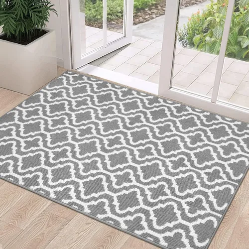 Miniatura 28 de HEBE Alfombra para Puerta Interior 20''x32'' Alfombras de Bienvenida Antideslizantes para Puerta Principal Alfombras Lavables para Zapatos Atrapa