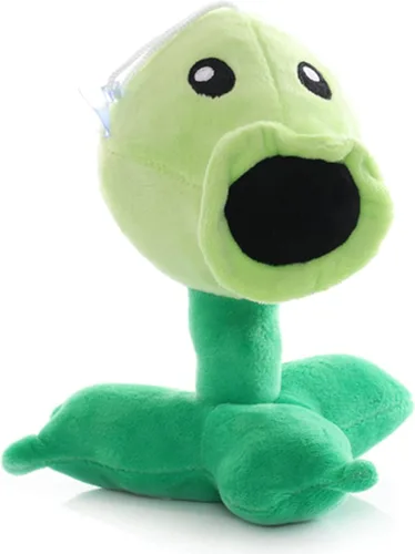 JHESAO 7 "Plantas y Zombies PVZ Peluche Peashooter Juguetes PVZ 1 2 Peluche Suave Zombies Muñeca Green Pea Shooter Juguete de peluche Nuevo