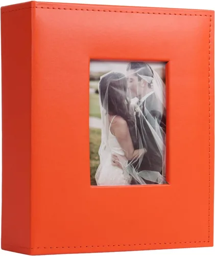 Miniatura 77 de Álbum de Fotos 4x6 para 300 Fotos Cubierta de Cuero PU Página Interior Negra para Álbumes de Boda Libro de Fotos Familiar Bebé Aniversario Bolsillo