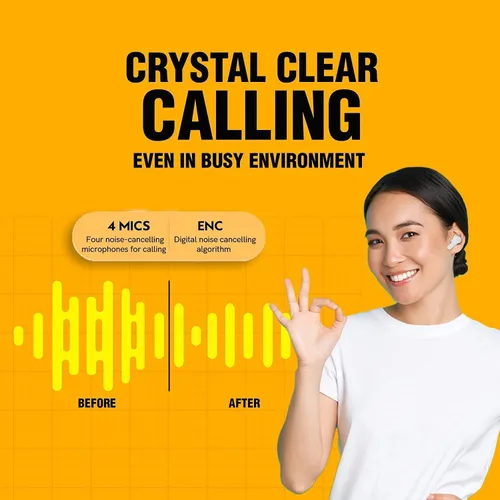Miniatura 6 de QCY Auriculares inalámbricos T13 con Bluetooth 5.1, control táctil con estuche de carga, impermeables, estéreo, intrauditivos, micrófono integrado