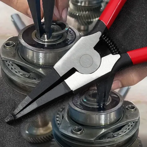 Miniatura 3 de Alicates de 8 Pulgadas para Anillo Circular - Alicates Especiales de Ángulo Inverso con Punta para Abrir Anillos, para Cajas de Transferencia