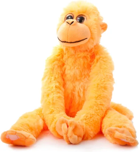 Miniatura 3 de The Petting Zoo Mono de peluche, juguetes de peluche para niñas y niños, arcoíris de colores, 20 pulgadas (azul)
