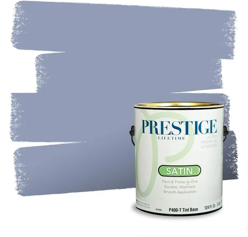Miniatura 542 de Pintura Exterior + imprimación PRESTIGE, todo-en-uno, 1 galón, acabado mate, color comparable al Valspar* Royal Gray* VS151-Gris real