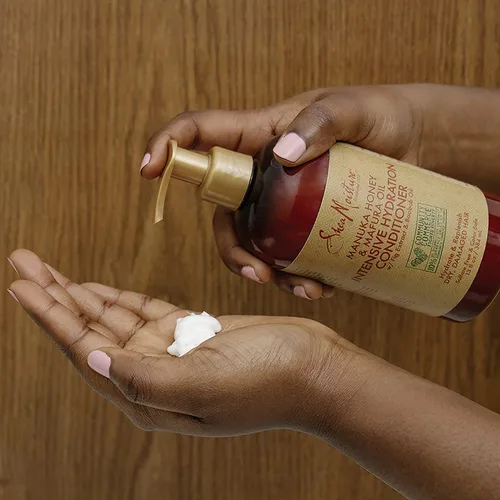 Miniatura 9 de SheaMoisture Acondicionador de miel de manuka y aceite de mafura con extracto de higo y aceite de baobab, hidrata y repone, productos
