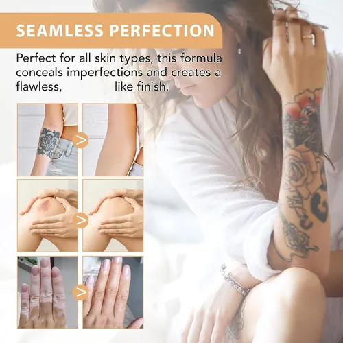 Miniatura 6 de Maquillaje de piernas impermeable sin transferencia, cubierta de tatuaje impermeable, cobertura de venas de piernas, maquillaje para venas
