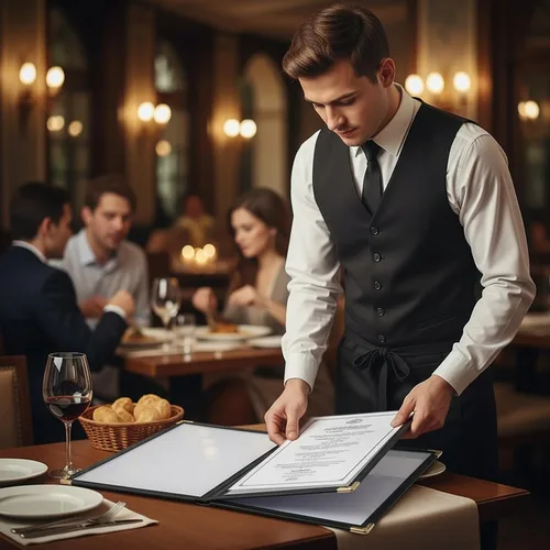 Miniatura 7 de Cubiertas de Menú para Restaurante 8.5 x 11 Pulgadas, Soportes de Menú de Plástico Transparente y Resistente al Agua de 4 Páginas y 8 Vistas para 2