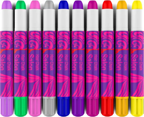 Miniatura 2 de Desire Deluxe - Regalos para Niñas Tiza para Cabello 10 Bolígrafos Temporales No Tóxicos Fáciles de Lavar Tinte para Cabello