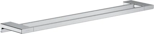 hansgrohe AddStoris 41743000 - Toallero de baño doble cromado (1 pulgada)