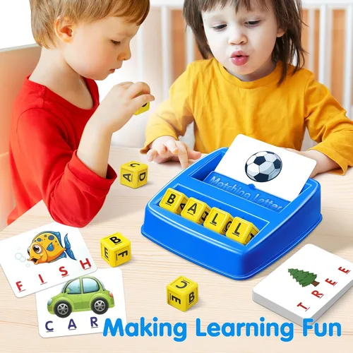Miniatura 5 de NARRIO Juguetes educativos para niños de 3, 4, 5 años, juego de letras coincidentes, juguetes de aprendizaje ABC para preescolar para niños de 4 a 8